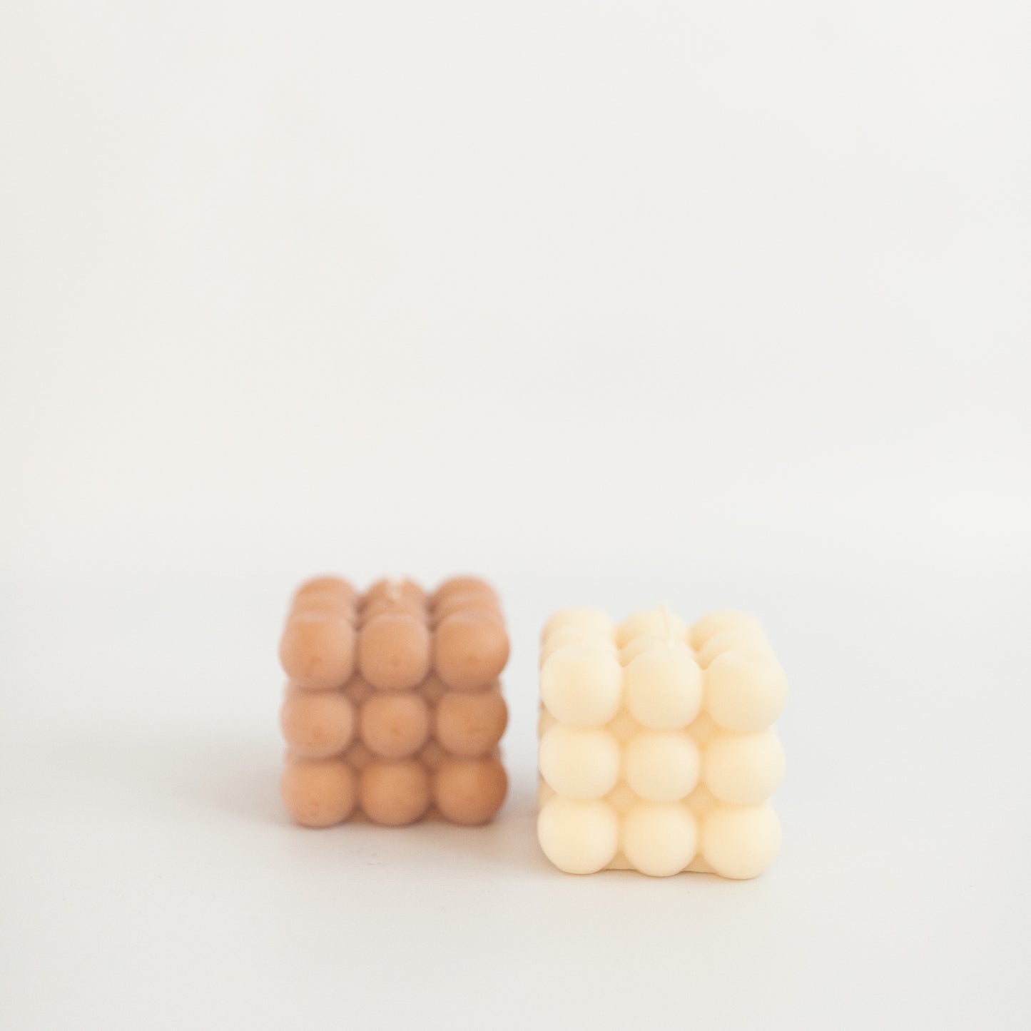 Minimalist Bubble Candle - Beige