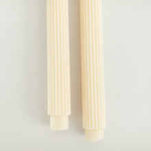 Load image into Gallery viewer, Rome Ribbed Pillar Candle | Set of 2
