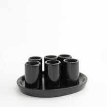 Load image into Gallery viewer, Black Marble Stone Shot Glass Set
