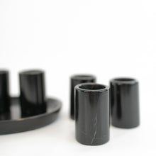 Load image into Gallery viewer, Black Marble Stone Shot Glass Set

